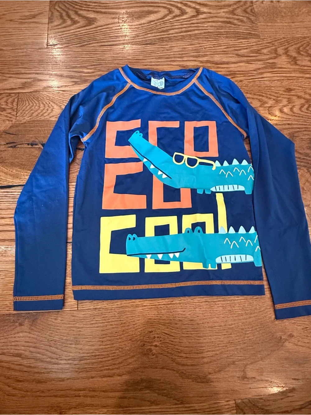 NWT. Tip Top. Boys 3 Piece Swim Set. Navy with Crocodiles. Size 6